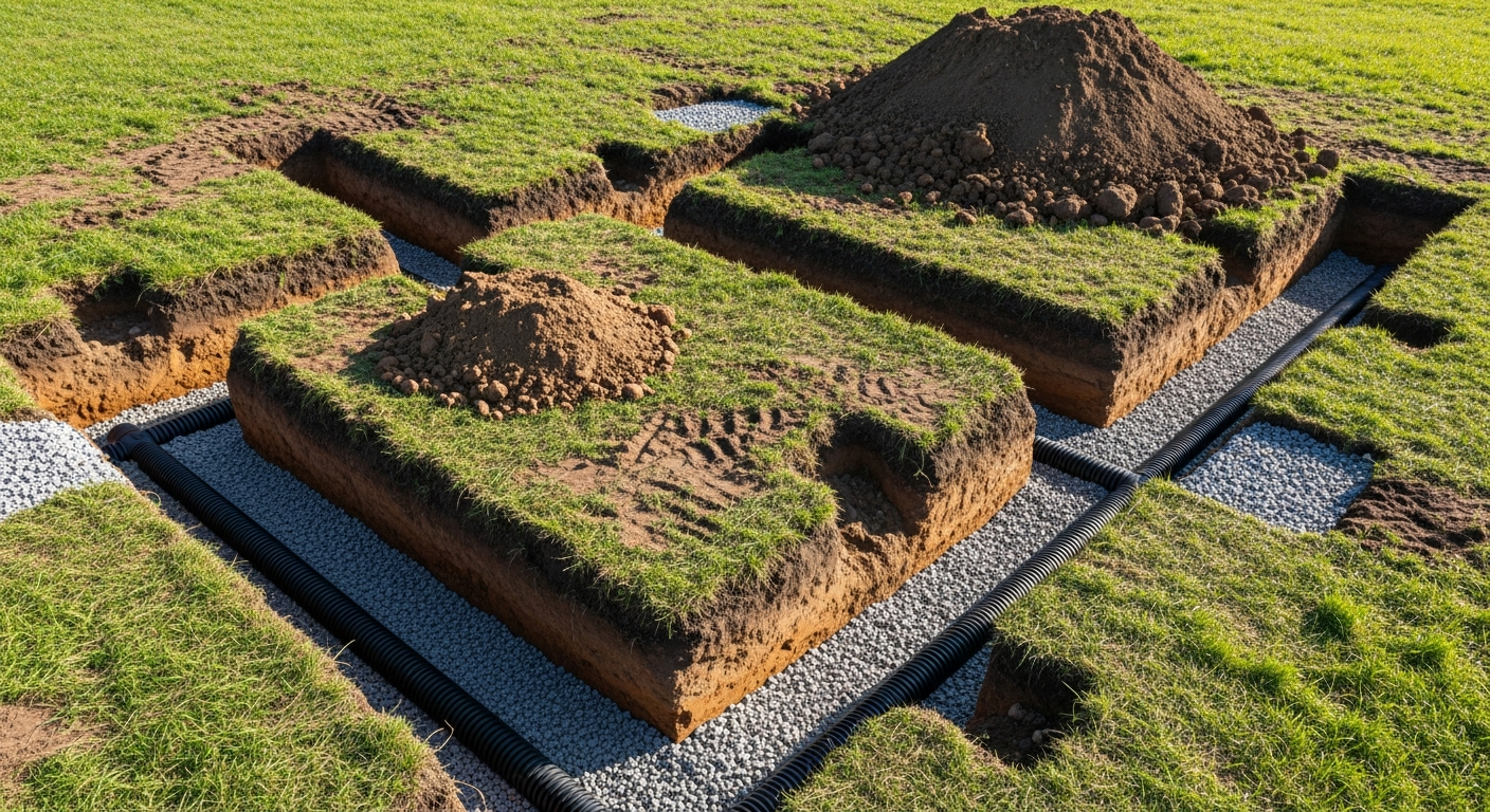 Drain épandage fosse septique