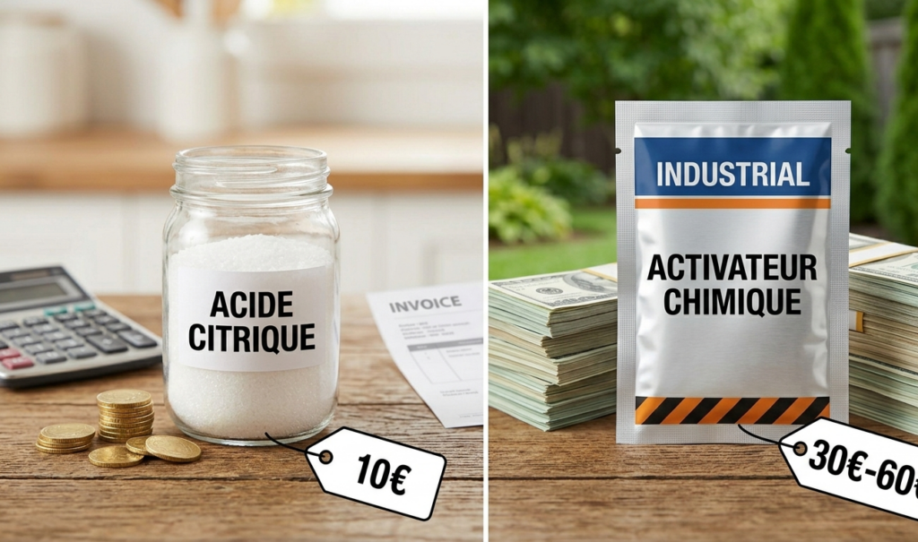 Acide-citrique-fosse-septique-coûts-industriels