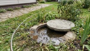 Fosse septique bouchée