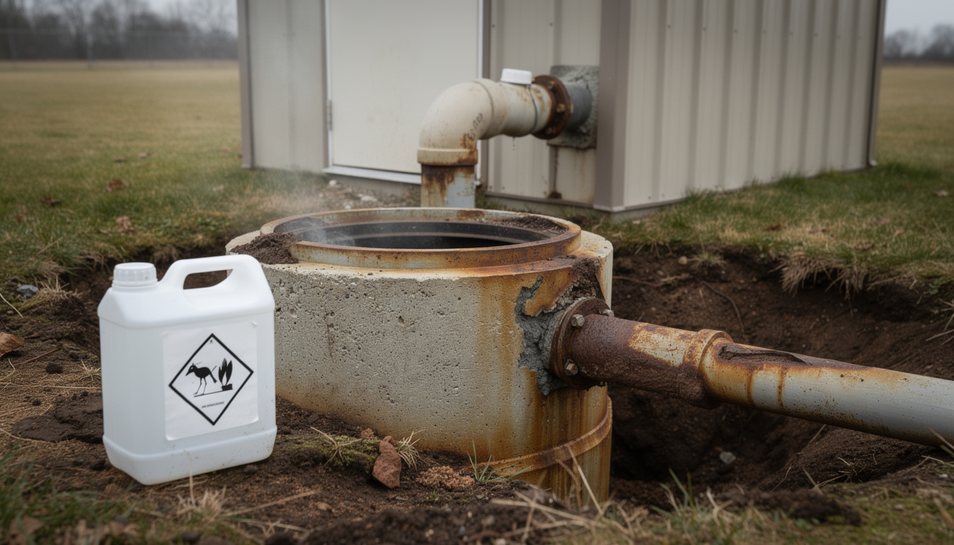 découvrez pourquoi l'acide chlorhydrique peut endommager une fosse septique, ses effets sur les micro-organismes et les matériaux, et comment éviter ces dommages pour préserver votre installation.