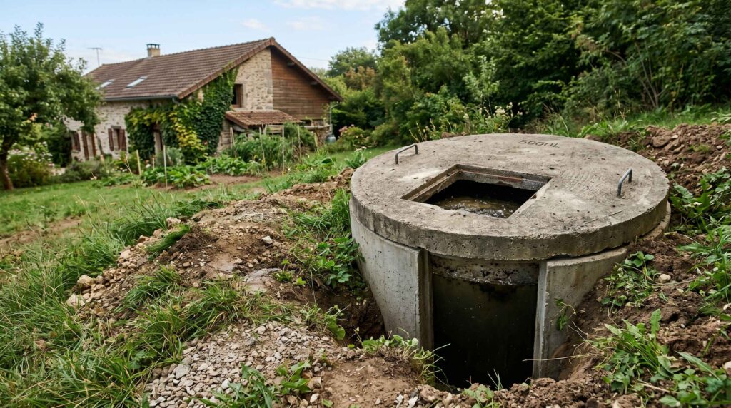 anaérobie-chimie-discrète-fosse-septique-de-5000-litres