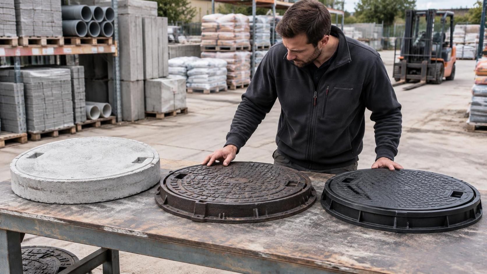 béton, fonte ou pehd : comparez la résistance des couvercles de fosse septique au passage d’un véhicule et choisissez un modèle adapté.