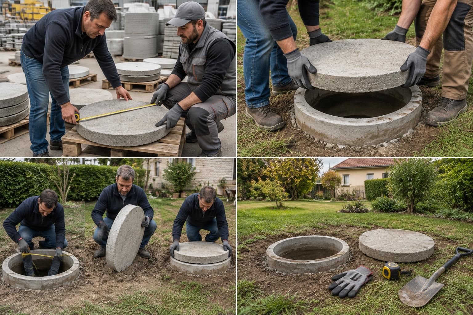 découvrez comment choisir un couvercle de fosse septique en béton de 50 cm chez brico dépôt : dimensions, résistance et conseils pratiques.