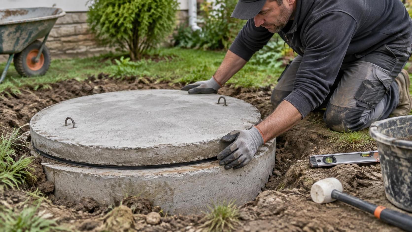 découvrez comment choisir un couvercle de fosse septique en béton de 50 cm chez brico dépôt : dimensions, compatibilité, résistance et sécurité.