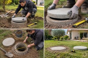 découvrez les dimensions, caractéristiques et conseils de pose d’un couvercle de fosse septique en béton de 40 cm, disponible chez brico dépôt.