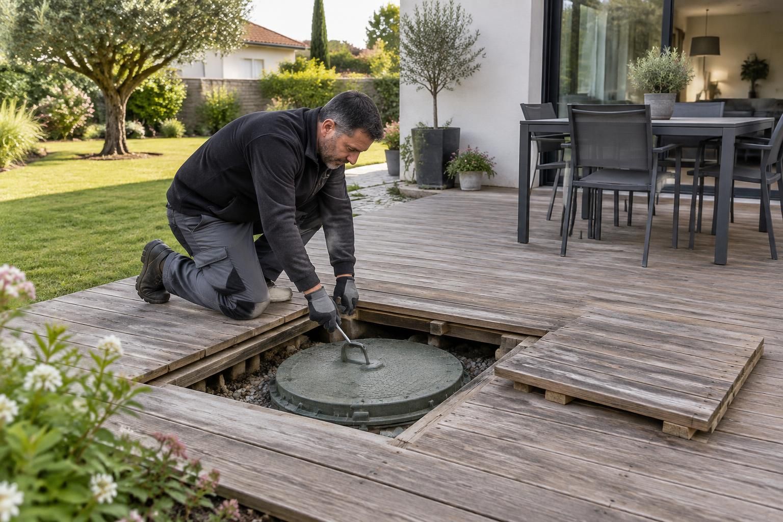 peut-on installer un couvercle de fosse septique sous une terrasse ? découvrez les règles d’accès, de sécurité et d’entretien à respecter.