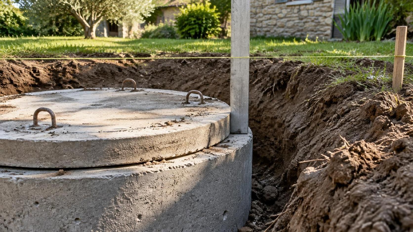 découvrez quelle hauteur de rehausse de fosse septique en béton choisir selon la profondeur d’enfouissement, le relief et les contraintes de votre terrain.