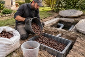 découvrez les usages de la pouzzolane pour fosse septique, les conseils de dosage, les prix à prévoir et ses principales limites.